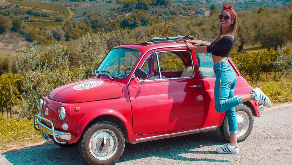 Ab Florenz: Tour im Fiat 500