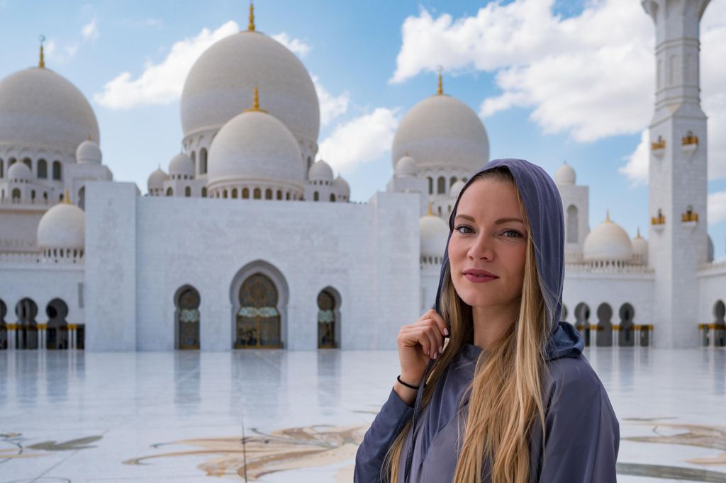 Private Tour von Dubai nach Abu Dhabi: Große Moschee und Königspalast