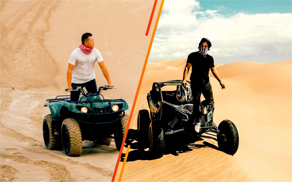 Dubai: Quad-Bike- oder Dünenbuggy-Abenteuer & optionaler Transfer