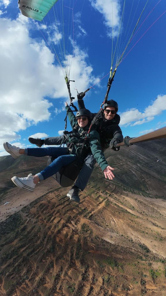 Action Paragliding Flug Lanzarote