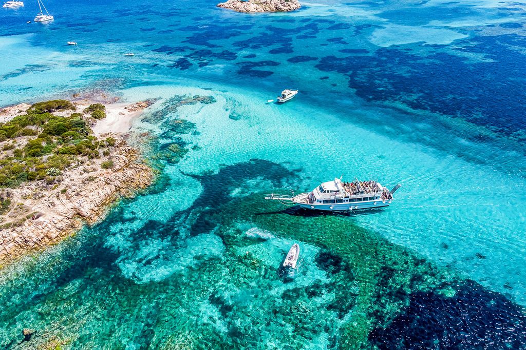 Ab Sardinien: La Maddalena Archipel - Ganztägige Bootstour
