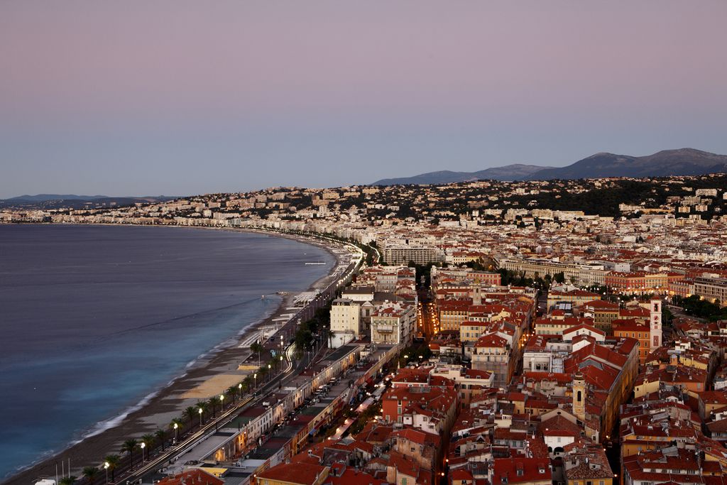 Blick auf die Bucht von Nizza