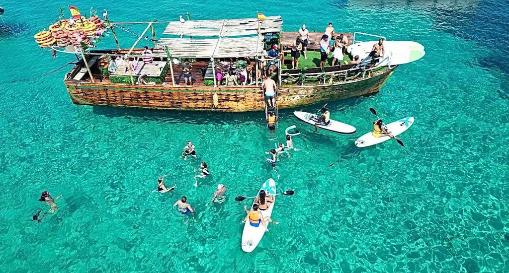Ibiza: Meereshöhlen & Buchten Schnorcheln Paddle Boarding Tour