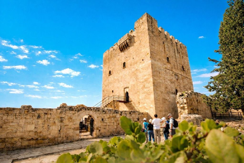 Von Paphos aus: Ausflug nach Limassol mit Kourion und der Burg Kolossi