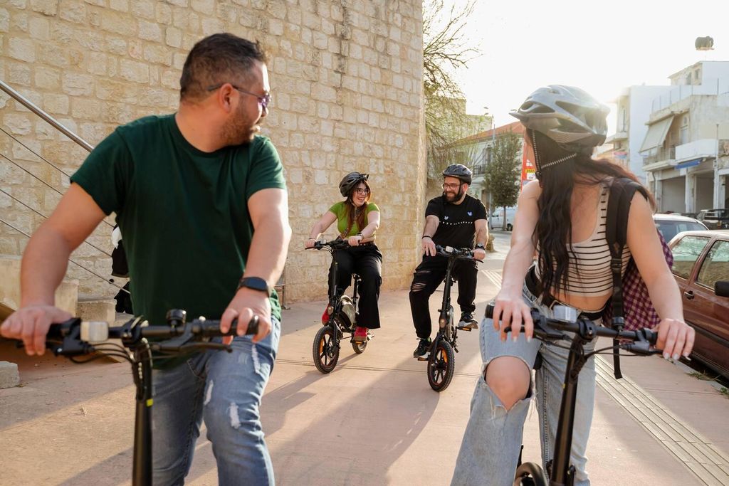 Heraklion: Ecobike Sightseeingtour mit griechischer Meze