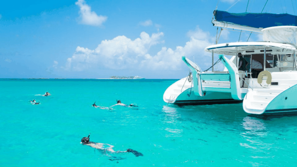 Ile Aux Cerfs Katamaranfahrt mit Mittagessen, Getränken und Transfer