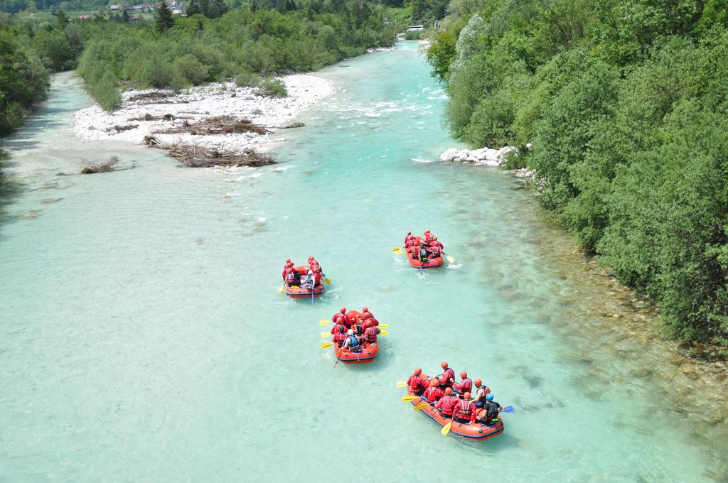 Bovec: Wildwasser-Rafting auf dem Fluss Soča