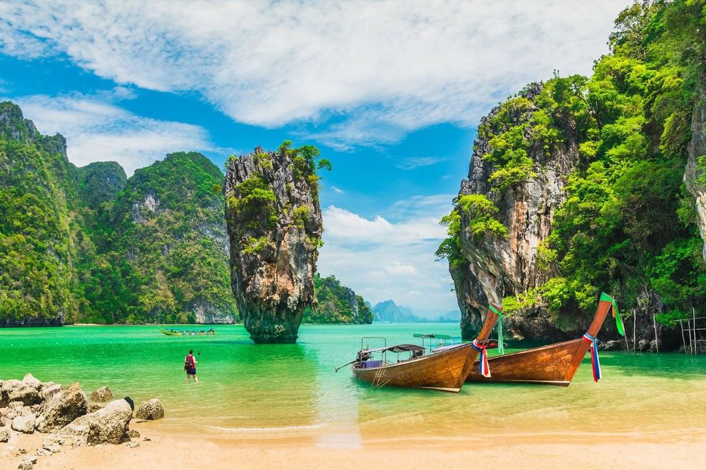 Ao Nang: James Bond & Hong Islands mit Kanufahrt im Schnellboot