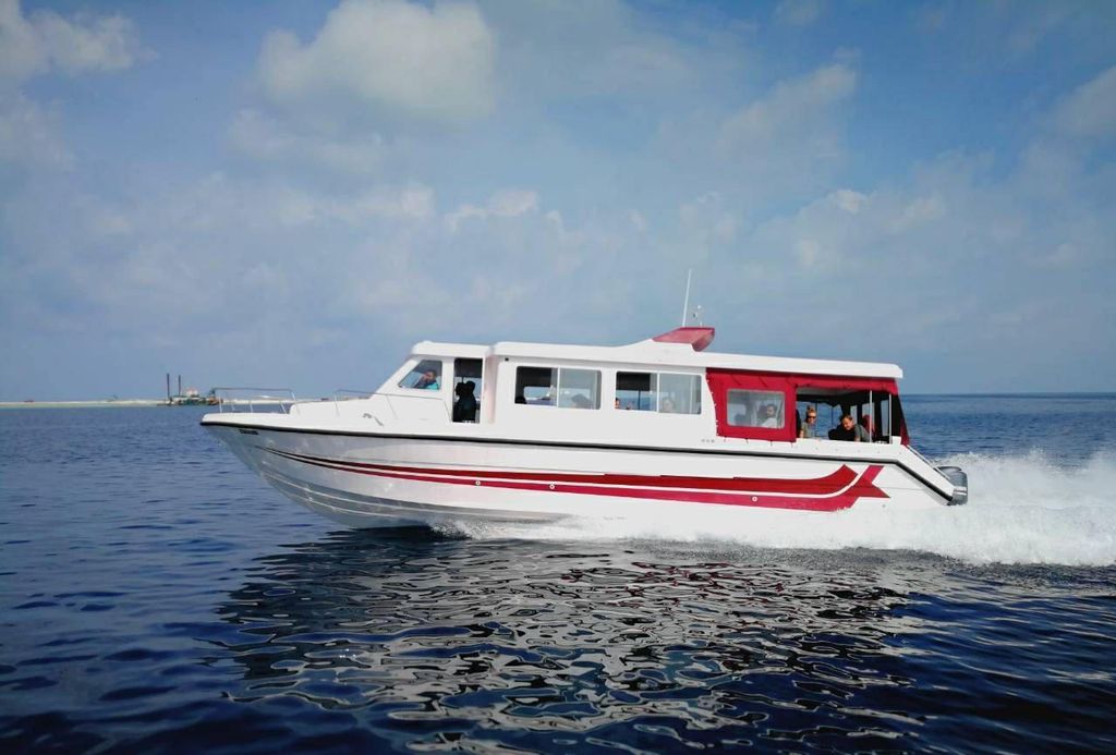 Flughafen/Maafushi: Transfer mit dem Schnellboot