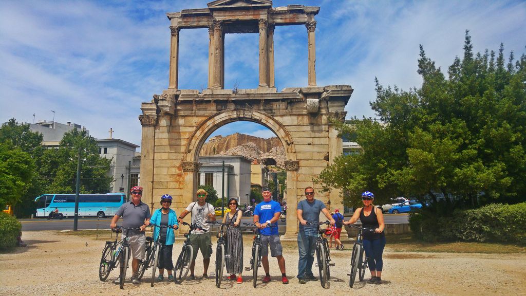 Athen: Radtour bei Sonnenuntergang