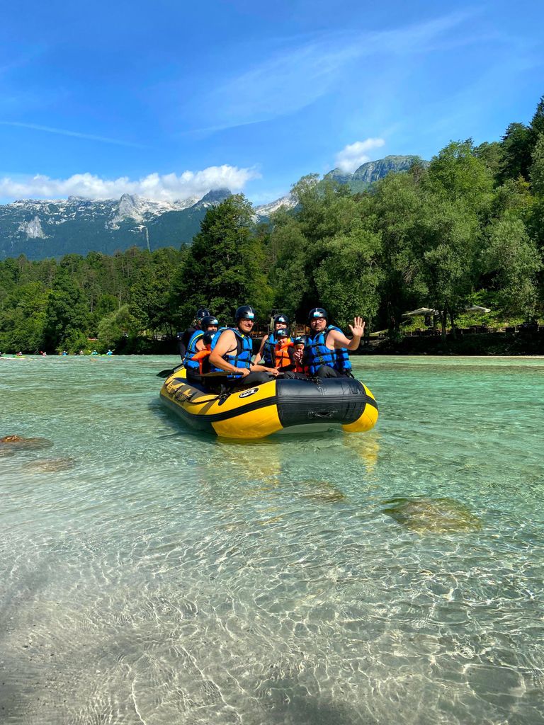 Bovec: Kinder-Rafting auf dem Fluss Soča ab 4 Jahren + KOSTENLOSE Fotos