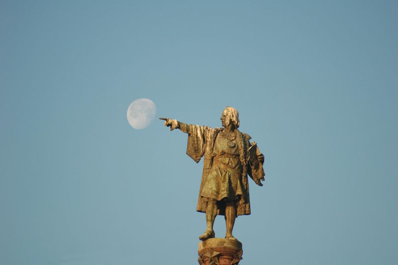 Columbus entdeckt den Mond