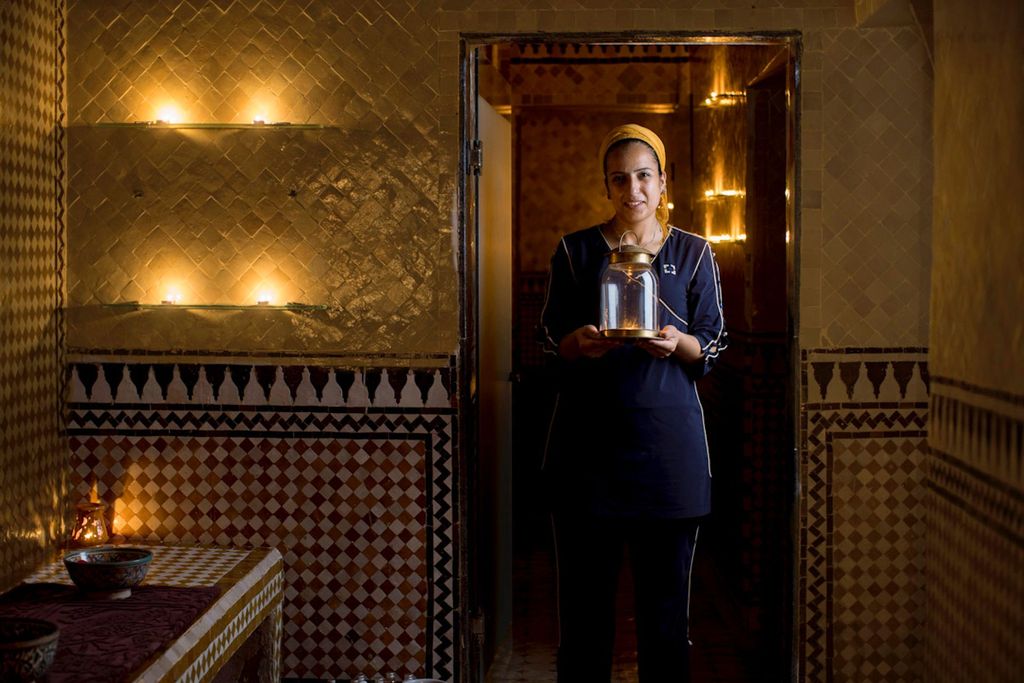 Fes: Traditionelle Hammam-Massage in einem luxuriösen Palast