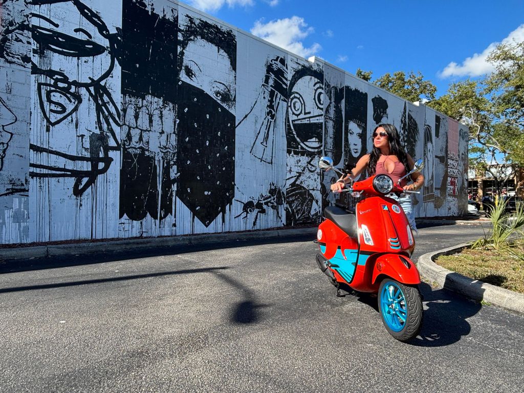 Sankt Petersburg: Vespa-Wandgemälde-Tour mit Guide