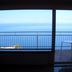 Blick aus dem Hotelzimmer auf's Meer
