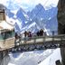 Atemberaubender Blick auf den französischen Mont Blanc auf der Aussichtsplattform