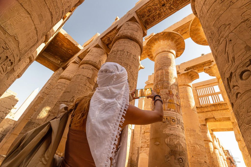 Luxor: Eintrittskarte mit QR-Code für den Karnak-Tempel