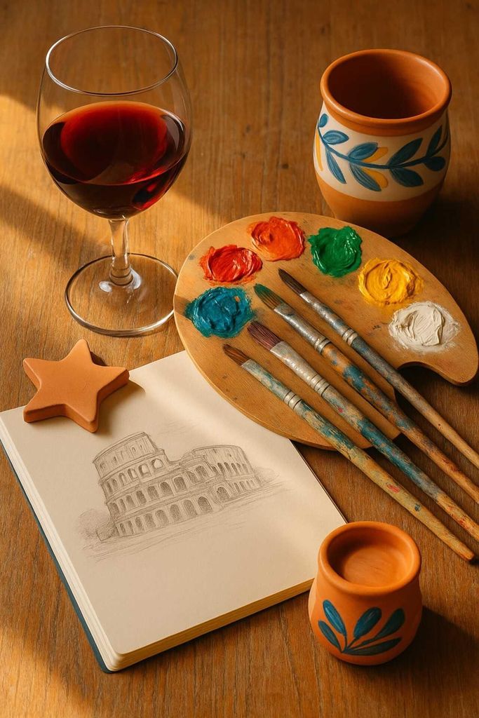 Gestalte dein Keramikstück in einem Kunstatelier in Rom mit einer Künstlerin