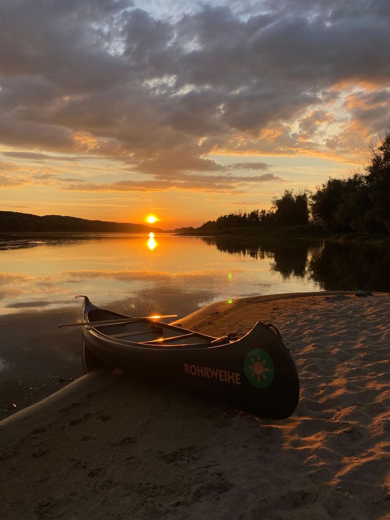 Neu Darchau: Bibertour im Sonnenuntergang