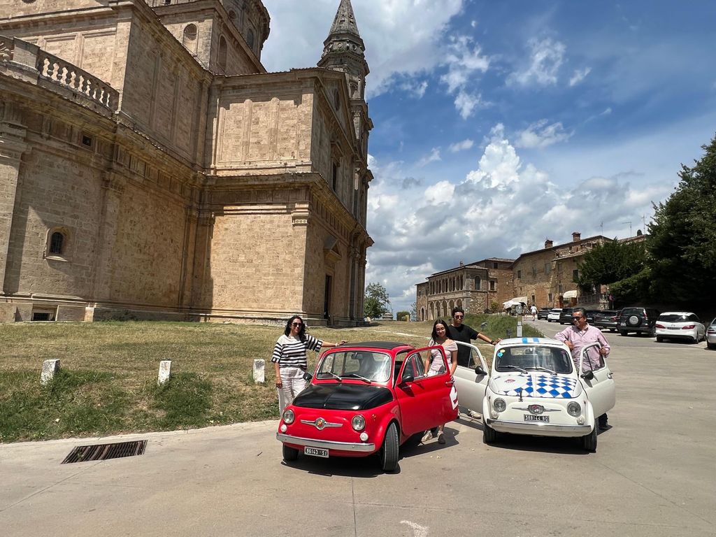 Val d'Orcia im Oldtimer Fiat 500: Tour zwischen Pienza und Bagno Vignoni