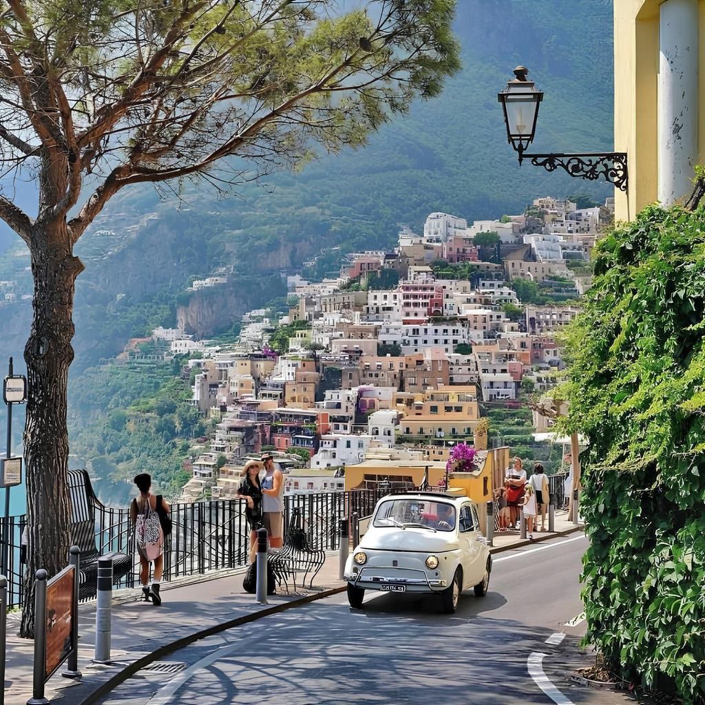 Private Tour mit einem Oldtimer Fiat 500 von Ihrem Hotel in Massa Lubrense