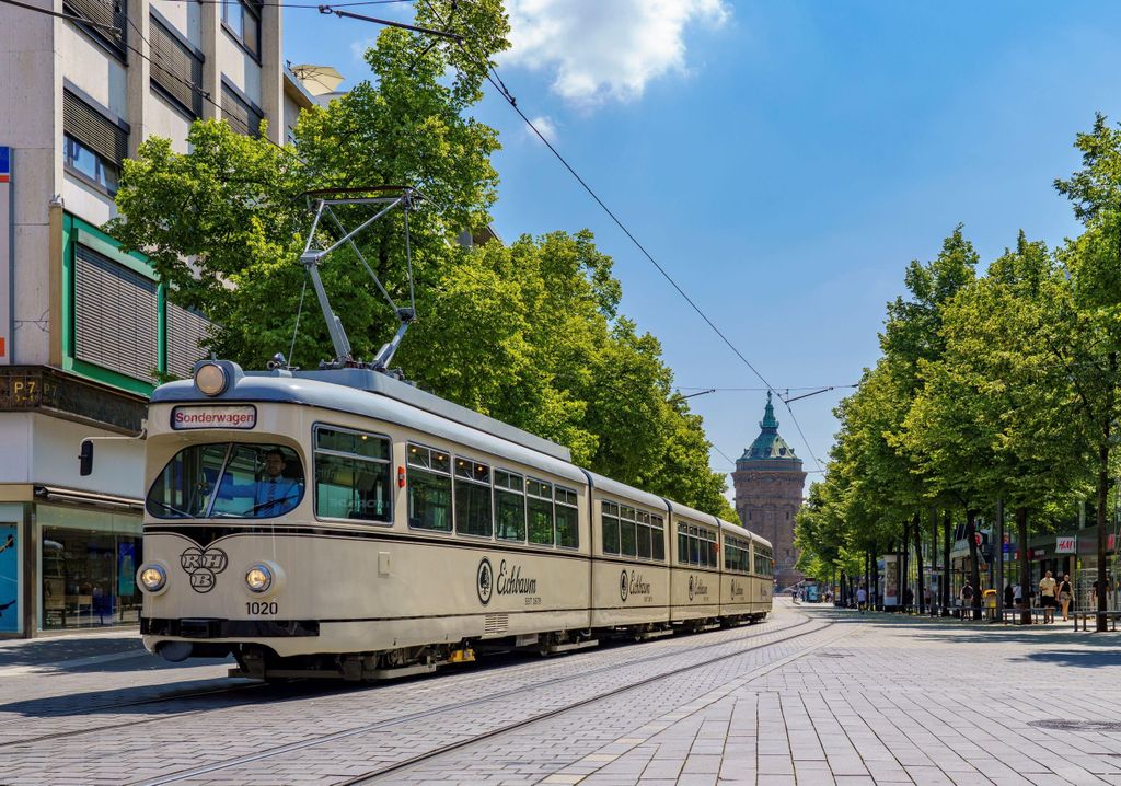 Mannheim: Stadtrundfahrt mit der historischen Straßenbahn