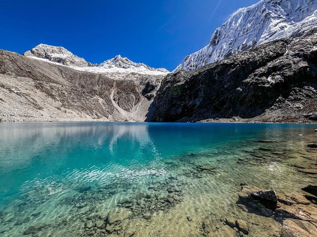 Huaraz: Ganztägiger Ausflug zur Laguna 69 + Blick auf die Laguna Llanganuco
