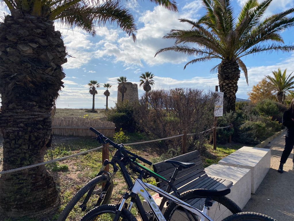 Lieferung Poetto Cagliari/Quartu dein Fahrrad entlang der gesamten Strandpromenade