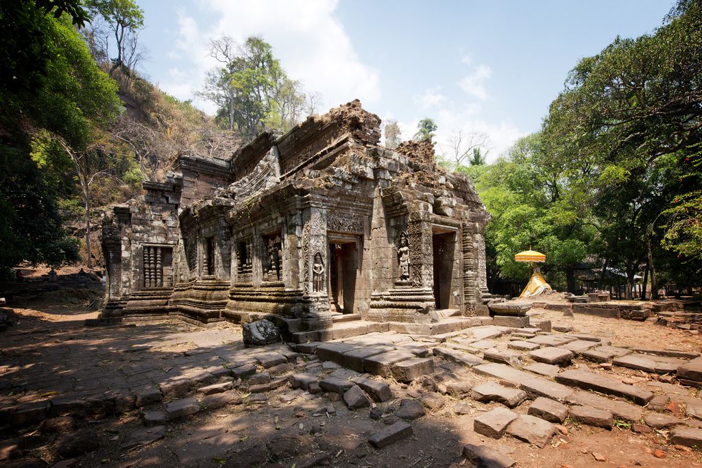 Ruine im Wat Phou Tempelkomplex