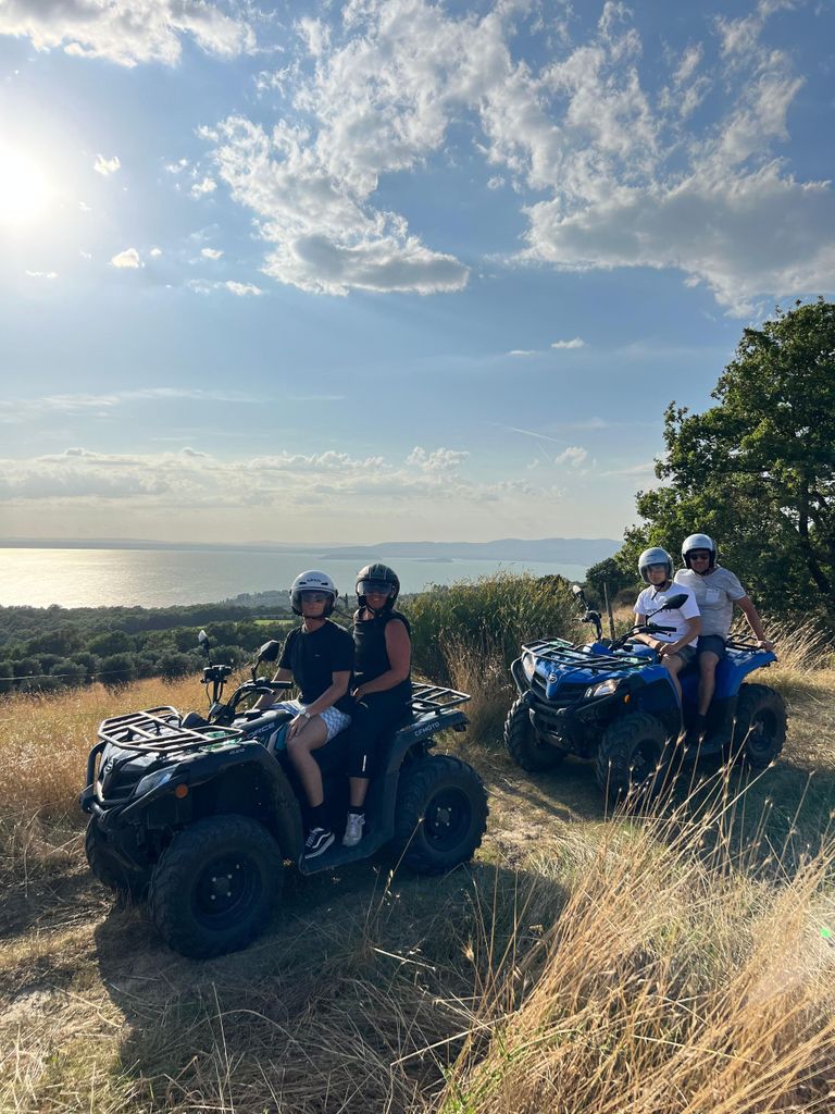 Trasimenischer See: Quad-Tour mit Verkostung und Wein