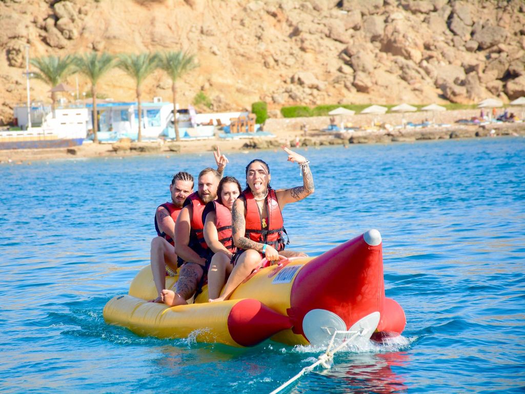 Scharm El-Scheich: Bananenbootfahrt auf dem Roten Meer