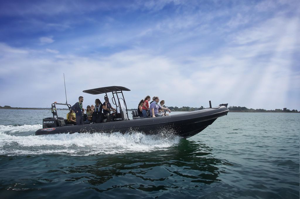 Spaziergang auf dem Meer Golf von Morbihan Arzon