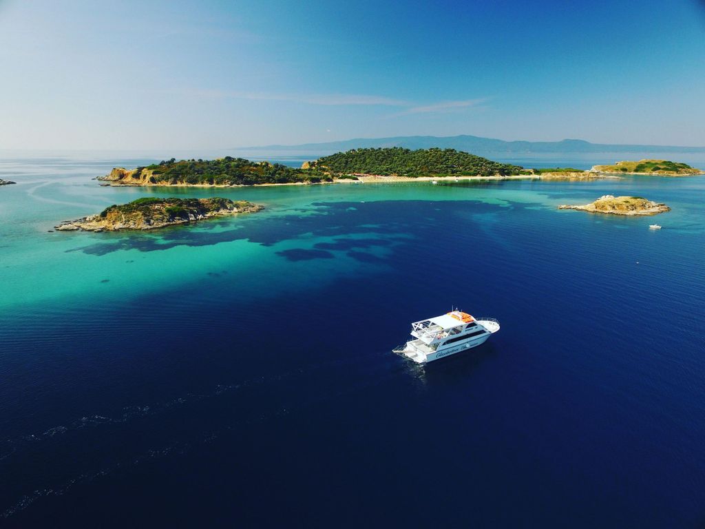 Berg Athos Glassbottom Cruise mit Besuch der Insel Ammouliani